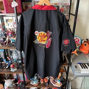Vintage Disneyland Jessica & Roger Rabbit Patty Cake Lounge Bowling Shirt XL